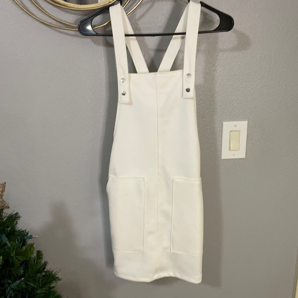 white soft overalls.